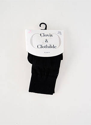 Kojinės fantazijos raštas juodas CLOVIS & CLOTHILDE moteris