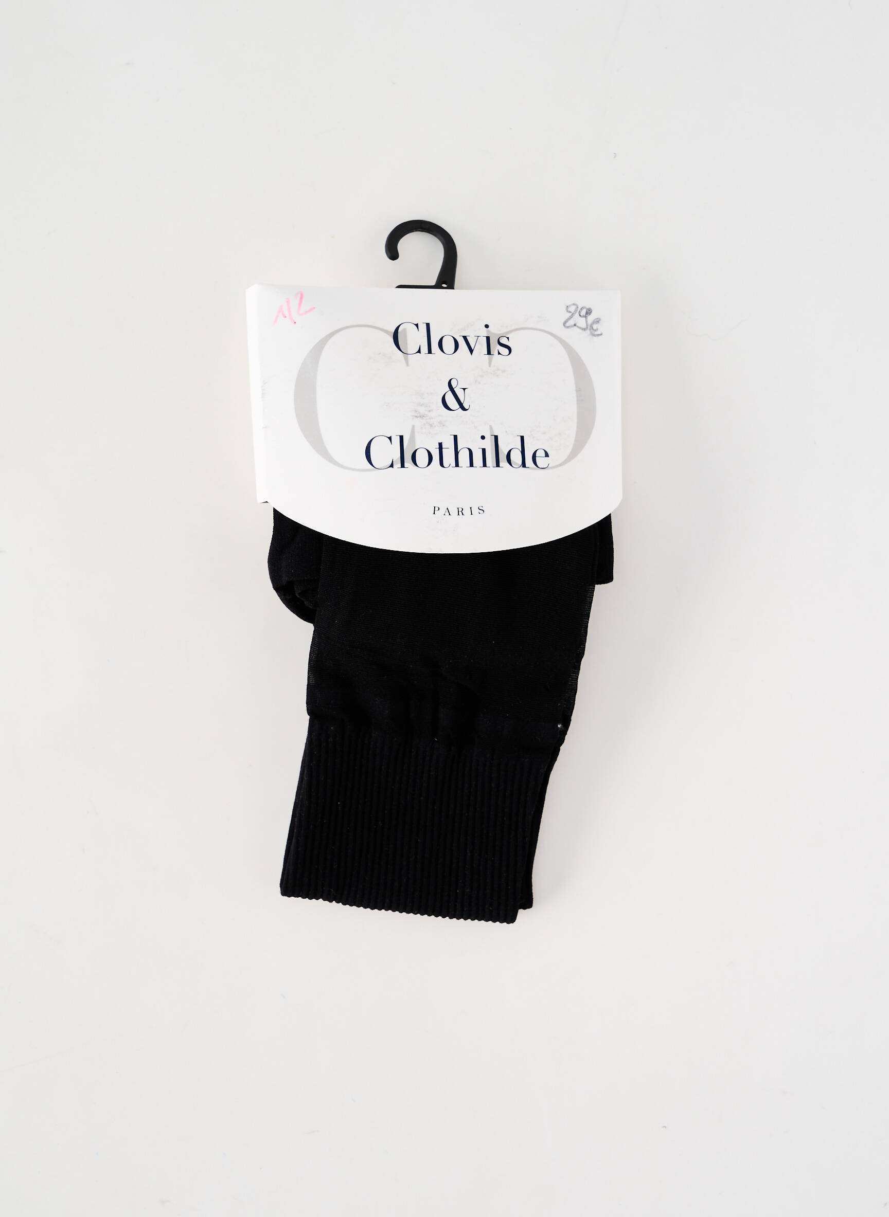 Kojinės fantazijos raštas juodas CLOVIS & CLOTHILDE moteris