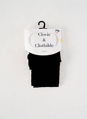 Kojinės fantazijos raštas juodas CLOVIS & CLOTHILDE moteris