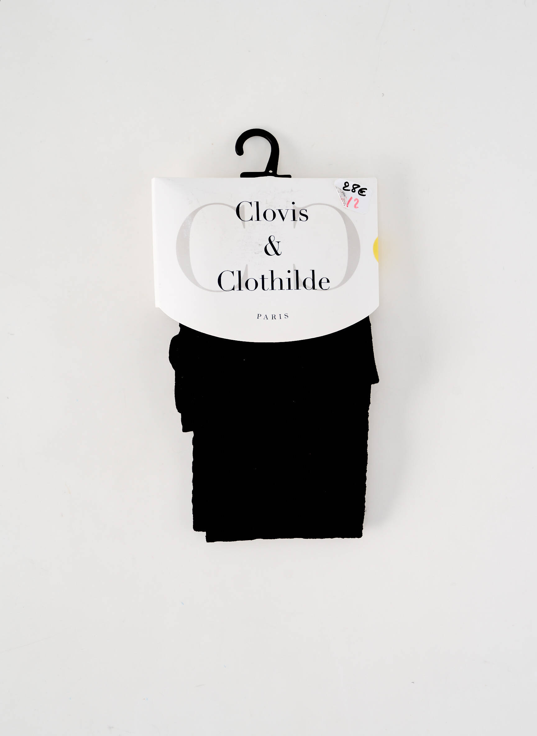 Kojinės fantazijos raštas juodas CLOVIS & CLOTHILDE moteris