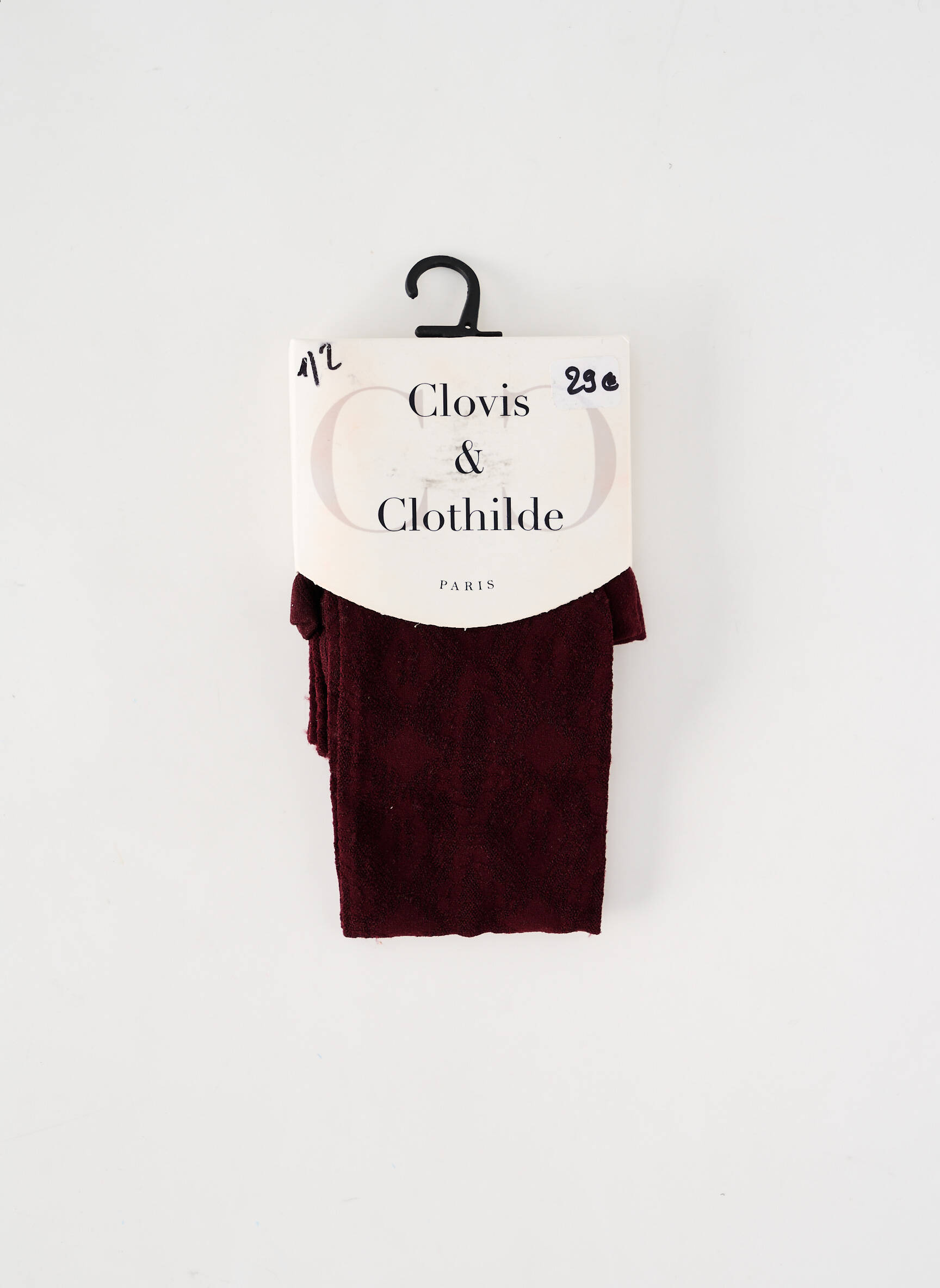 Kojinės fantazijos raštas violetinis CLOVIS & CLOTHILDE moteris