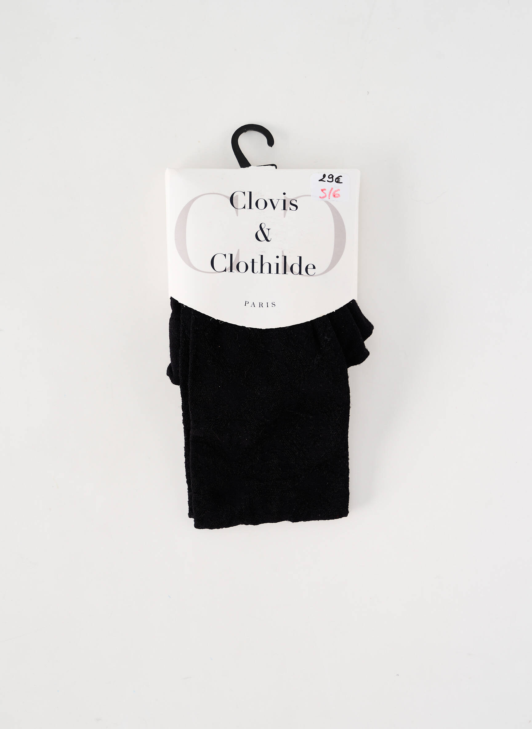 Kojinės fantazijos raštas juodas CLOVIS & CLOTHILDE moteris