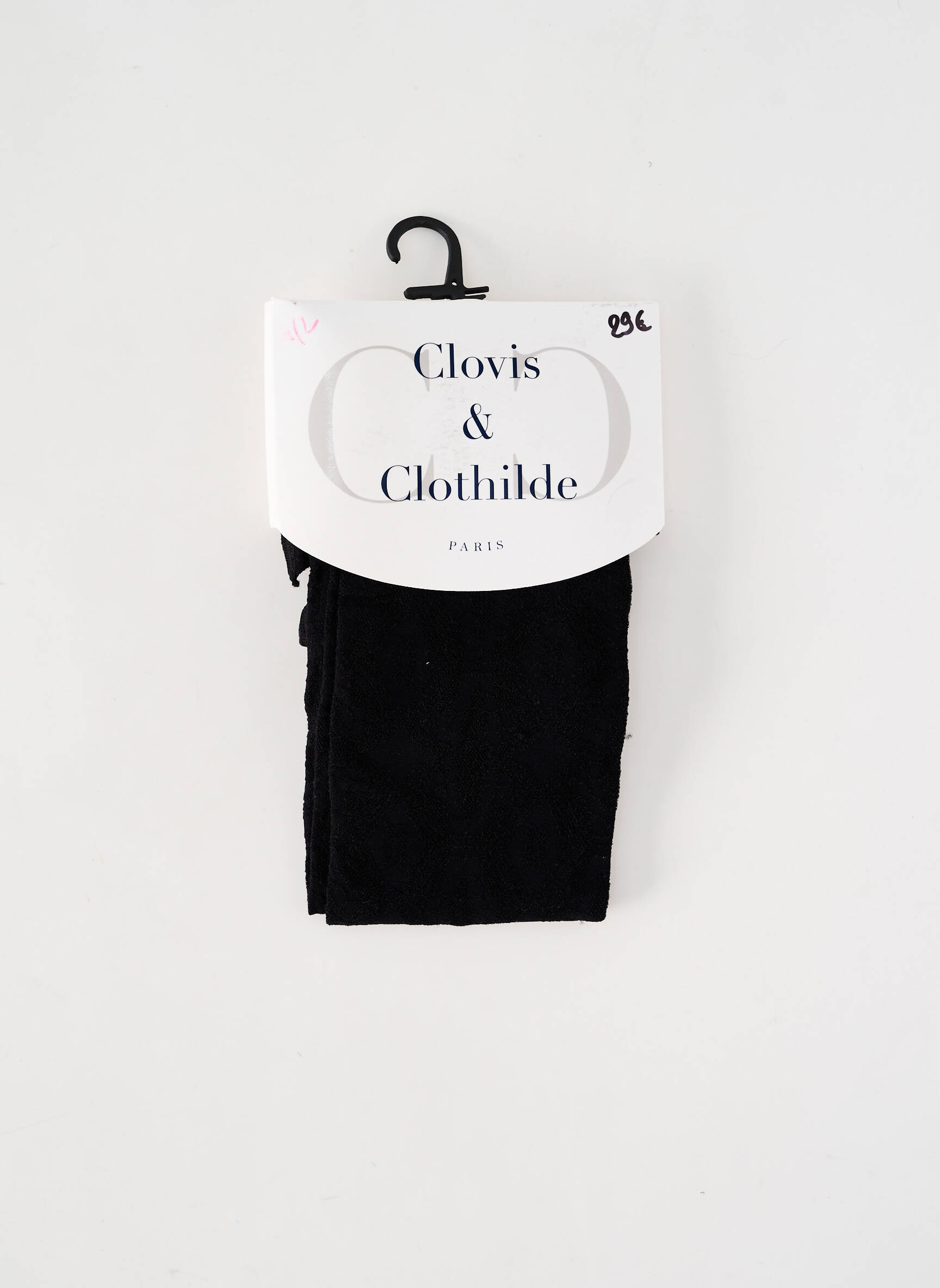 Kojinės fantazijos raštas juodas CLOVIS & CLOTHILDE moteris