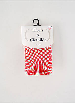 Kojinės tamprumas raudona CLOVIS & CLOTHILDE moteris