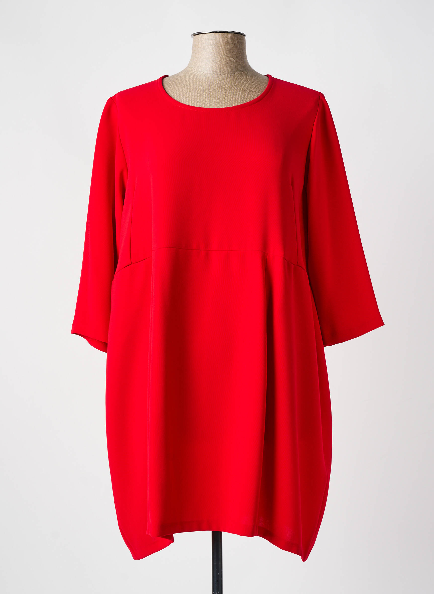 Trumpa suknelė 3/4 rankovės 3/4 rankovės raudona DRESS ADDICT moteris