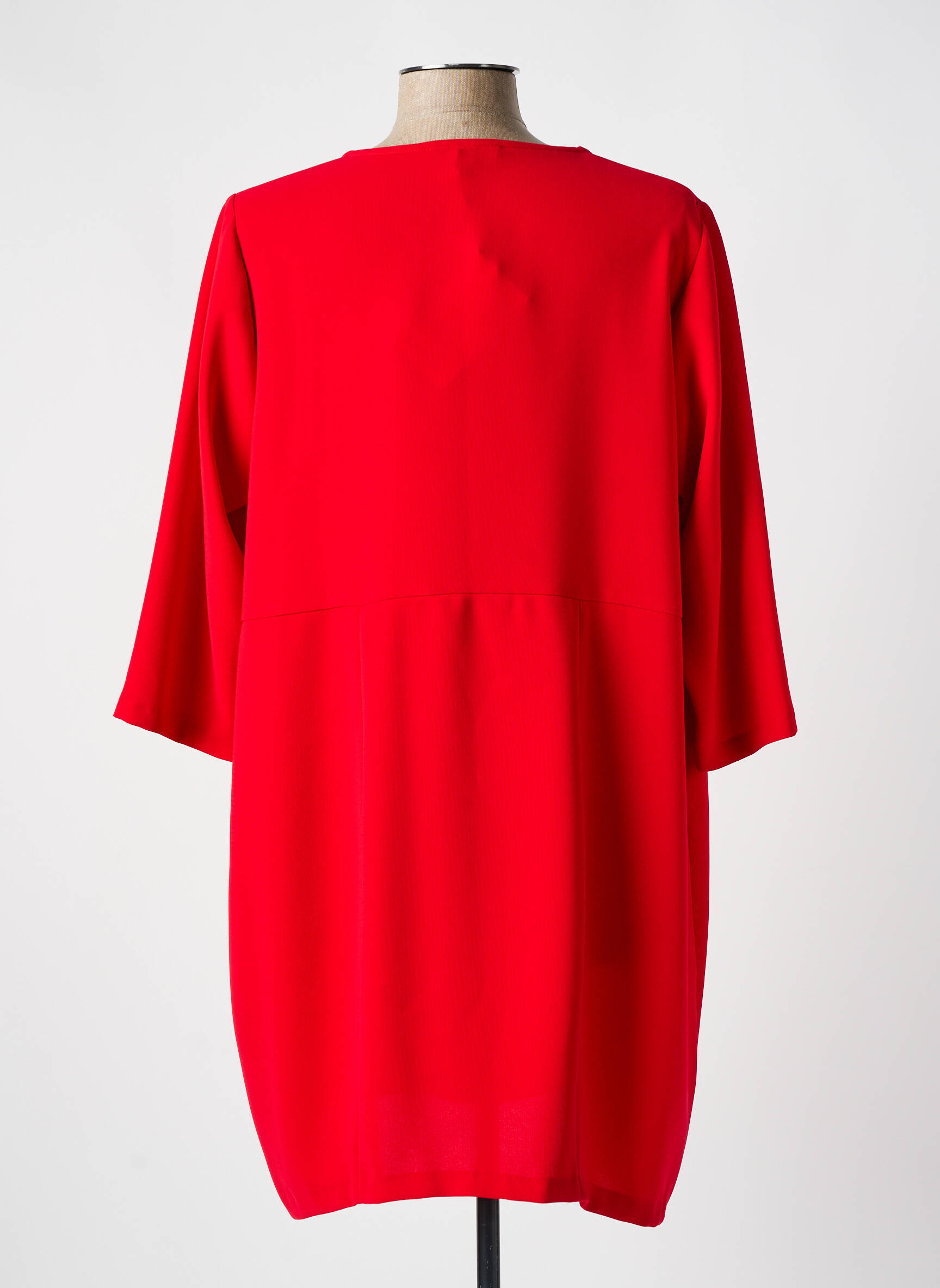 Trumpa suknelė 3/4 rankovės 3/4 rankovės raudona DRESS ADDICT moteris