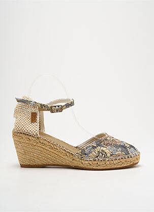 Espadrilės satino audinys kulnas nuo 4 iki 6 cm bežinis MONTANE moteris