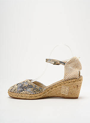 Espadrilės satino audinys kulnas nuo 4 iki 6 cm bežinis MONTANE moteris