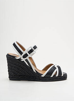 Espadrilės satino audinys kulnas nuo 7 iki 9 cm juodas CASTANER moteris