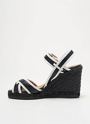 Espadrilės satino audinys kulnas nuo 7 iki 9 cm juodas CASTANER moteris
