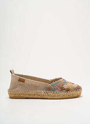 Espadrilės apvalus mygtukas plokščias kulnas iki 3 cm bežinis MONTANE moteris