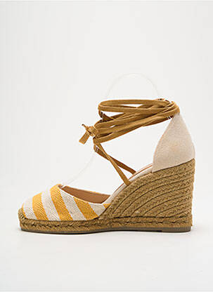 Espadrilės šnervių uždarymas kulnas nuo 7 iki 9 cm geltona CASTANER moteris