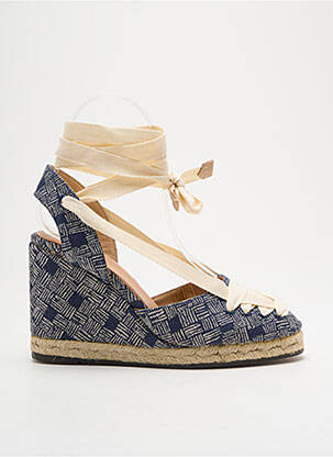 Espadrilės šnervių uždarymas kulnas nuo 7 iki 9 cm mėlyna CASTANER moteris