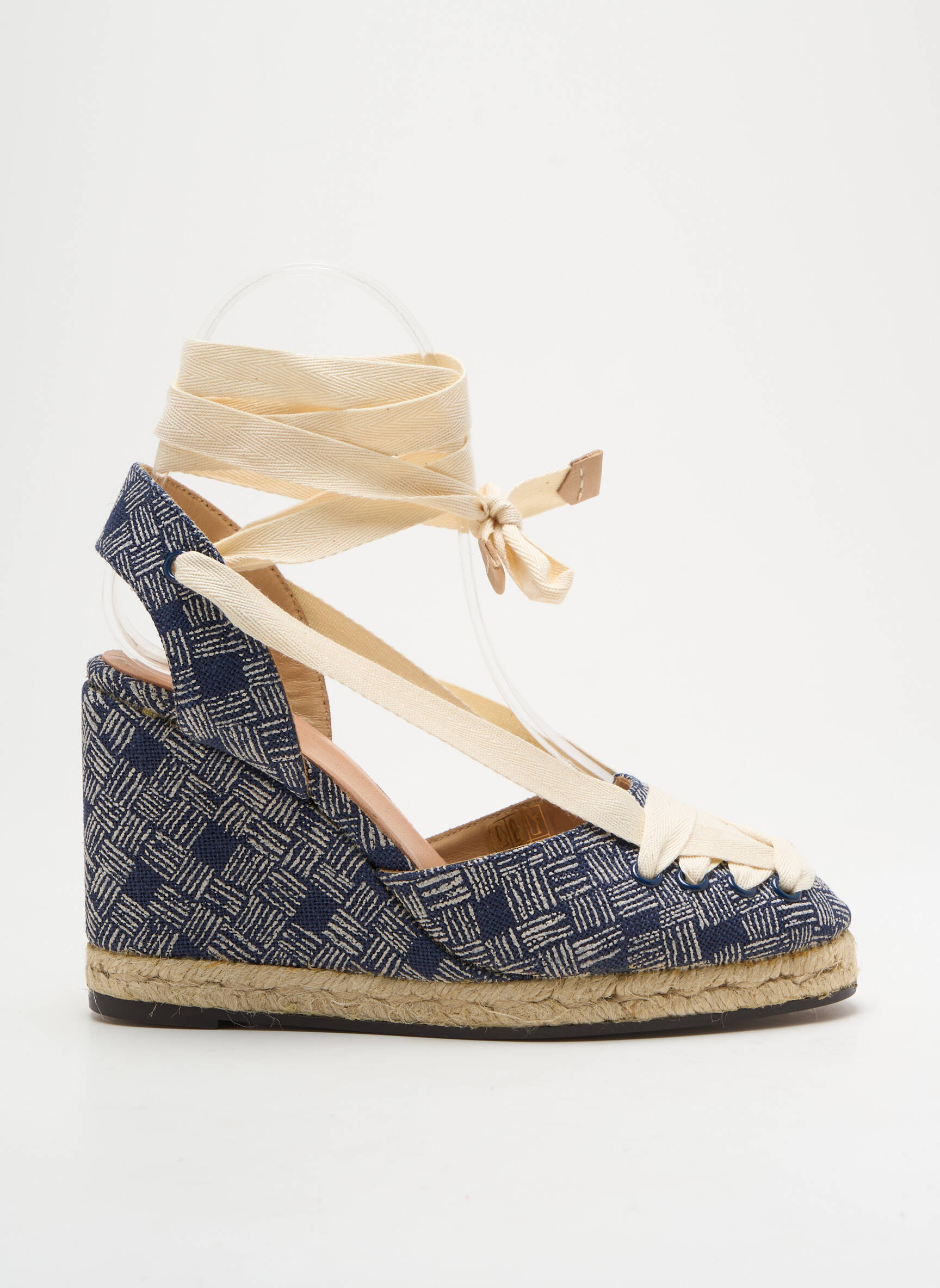 Espadrilės šnervių uždarymas kulnas nuo 7 iki 9 cm mėlyna CASTANER moteris