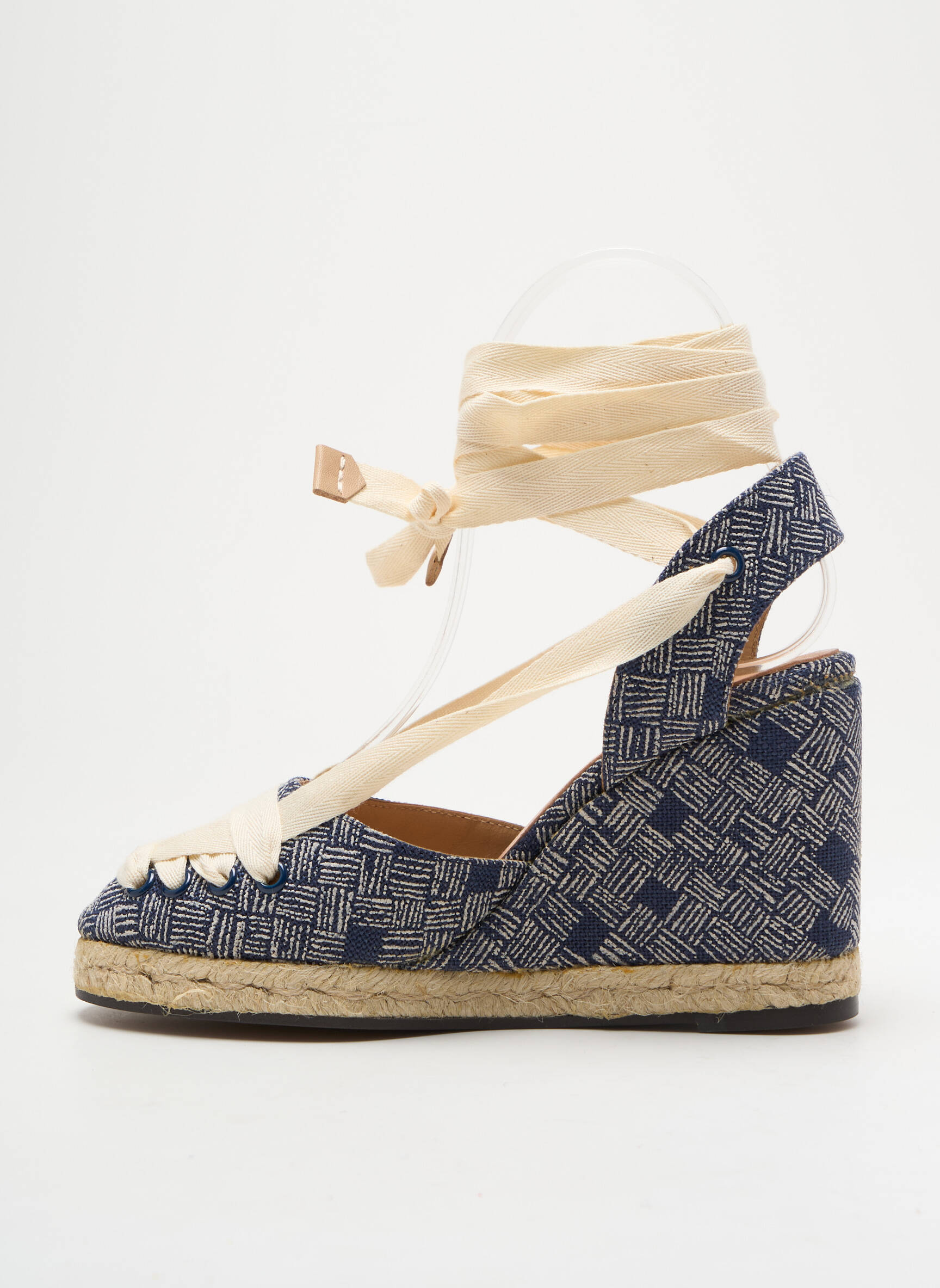 Espadrilės šnervių uždarymas kulnas nuo 7 iki 9 cm mėlyna CASTANER moteris