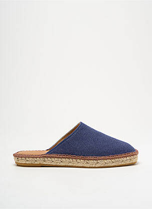 Espadrilės apvalus mygtukas plokščias kulnas iki 3 cm mėlyna L'ESPADRILLE DE NICOLE moteris