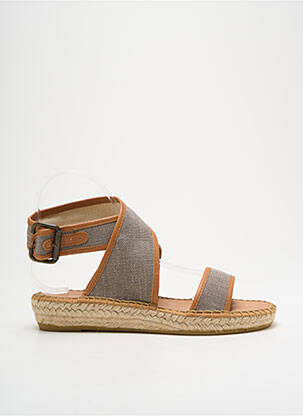 Espadrilės užsegimas kilpa(s) plokščias kulnas iki 3 cm pilka L'ESPADRILLE DE NICOLE moteris