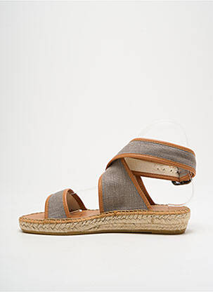 Espadrilės užsegimas kilpa(s) plokščias kulnas iki 3 cm pilka L'ESPADRILLE DE NICOLE moteris