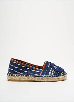Espadrilės apvalus mygtukas plokščias kulnas iki 3 cm mėlyna L'ESPADRILLE DE NICOLE moteris
