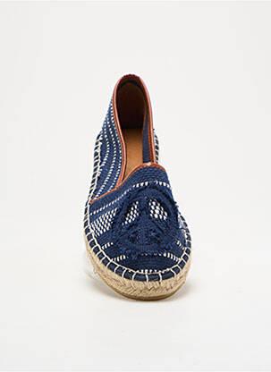 Espadrilės apvalus mygtukas plokščias kulnas iki 3 cm mėlyna L'ESPADRILLE DE NICOLE moteris