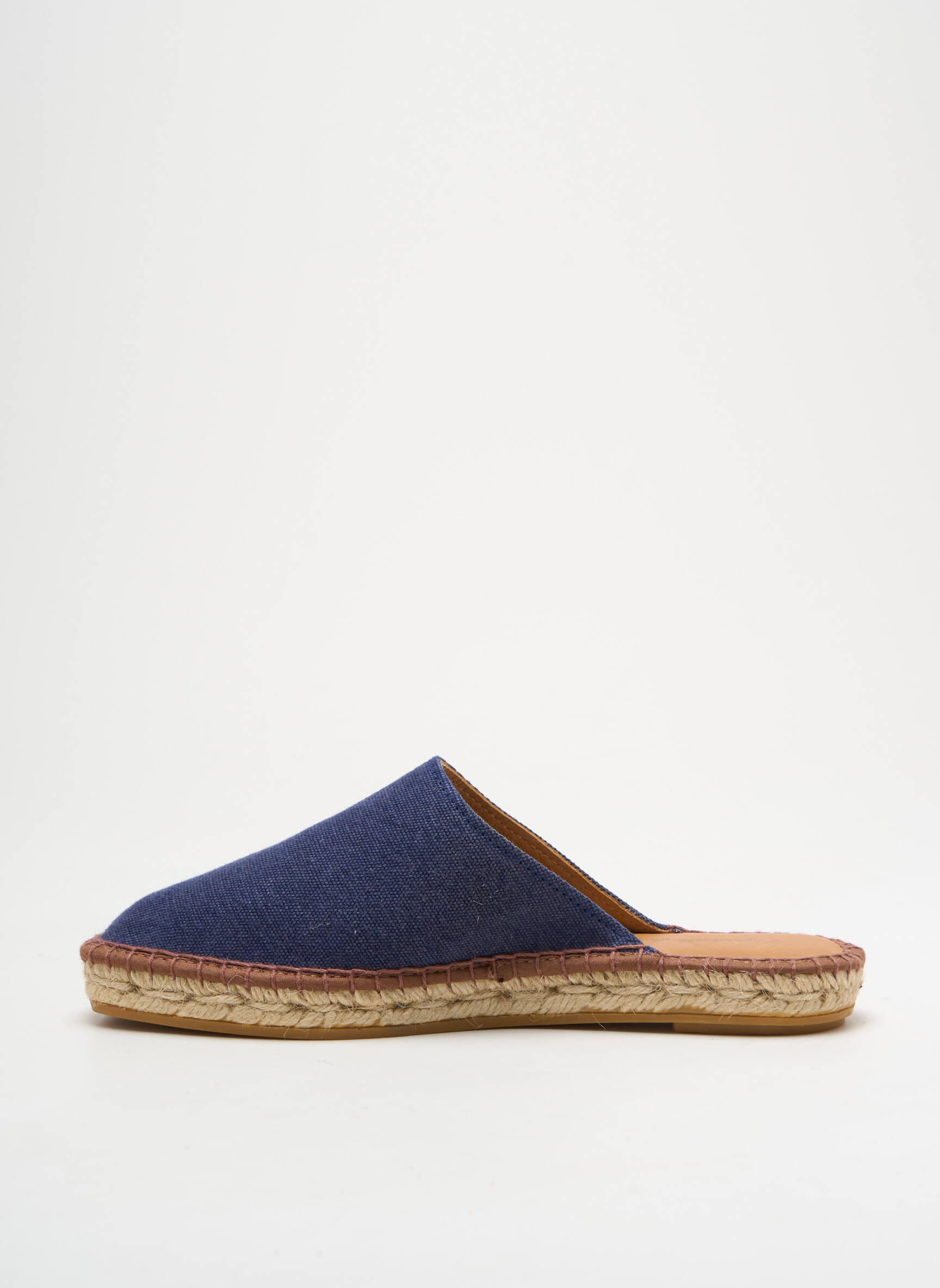 Espadrilės apvalus mygtukas plokščias kulnas iki 3 cm mėlyna L'ESPADRILLE DE NICOLE moteris