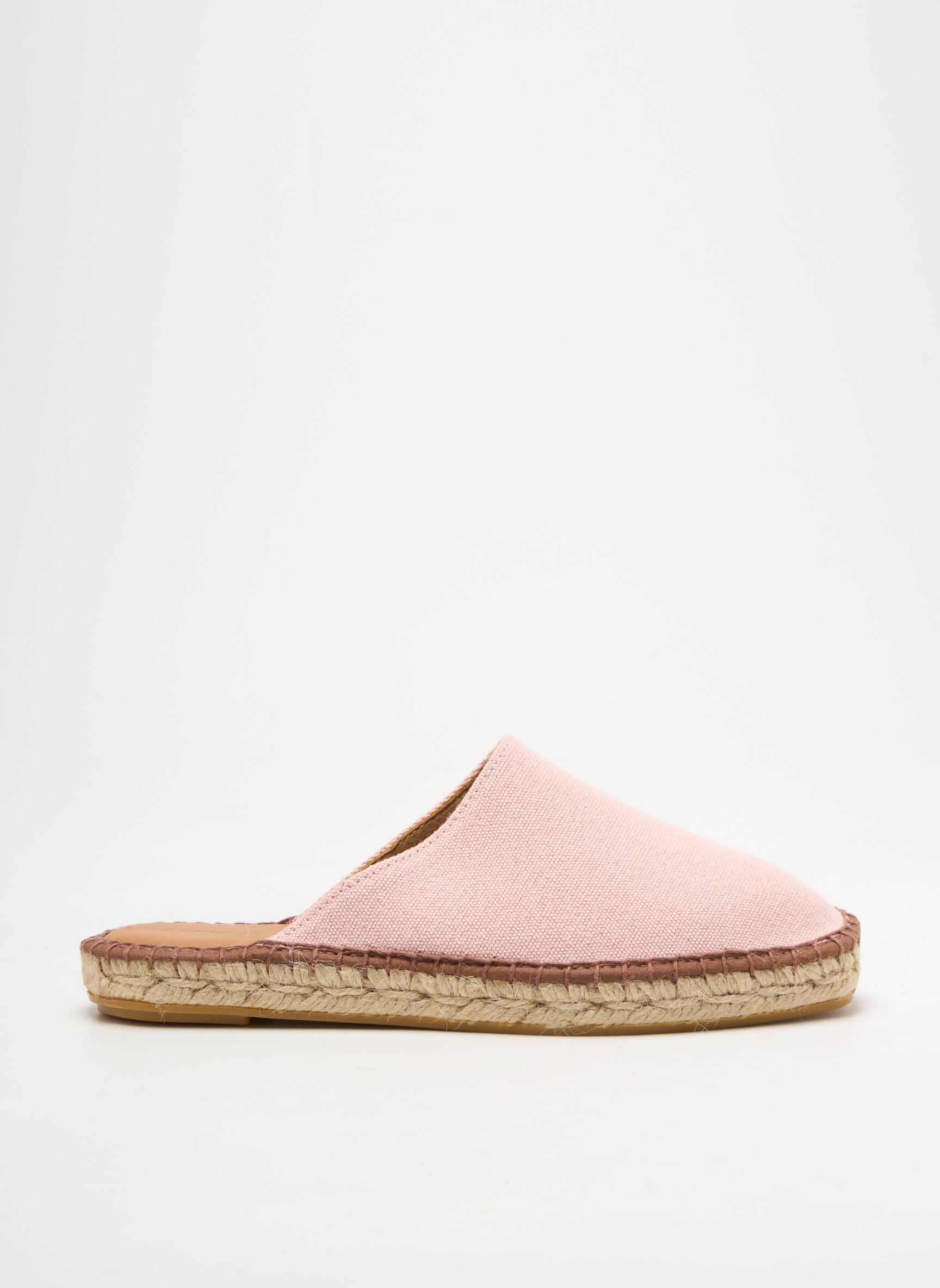 Espadrilės apvalus mygtukas plokščias kulnas iki 3 cm rožinė L'ESPADRILLE DE NICOLE moteris