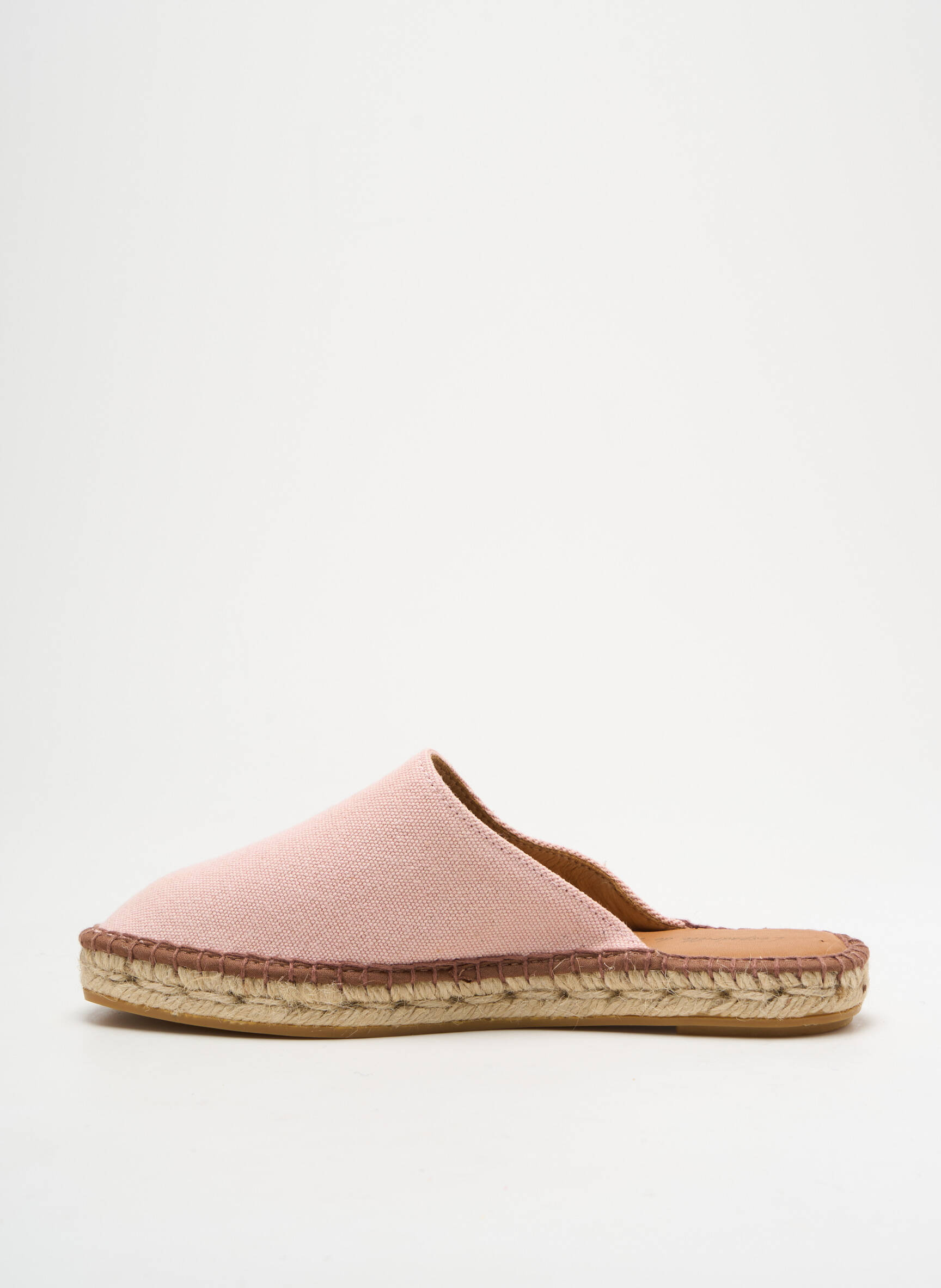Espadrilės apvalus mygtukas plokščias kulnas iki 3 cm rožinė L'ESPADRILLE DE NICOLE moteris