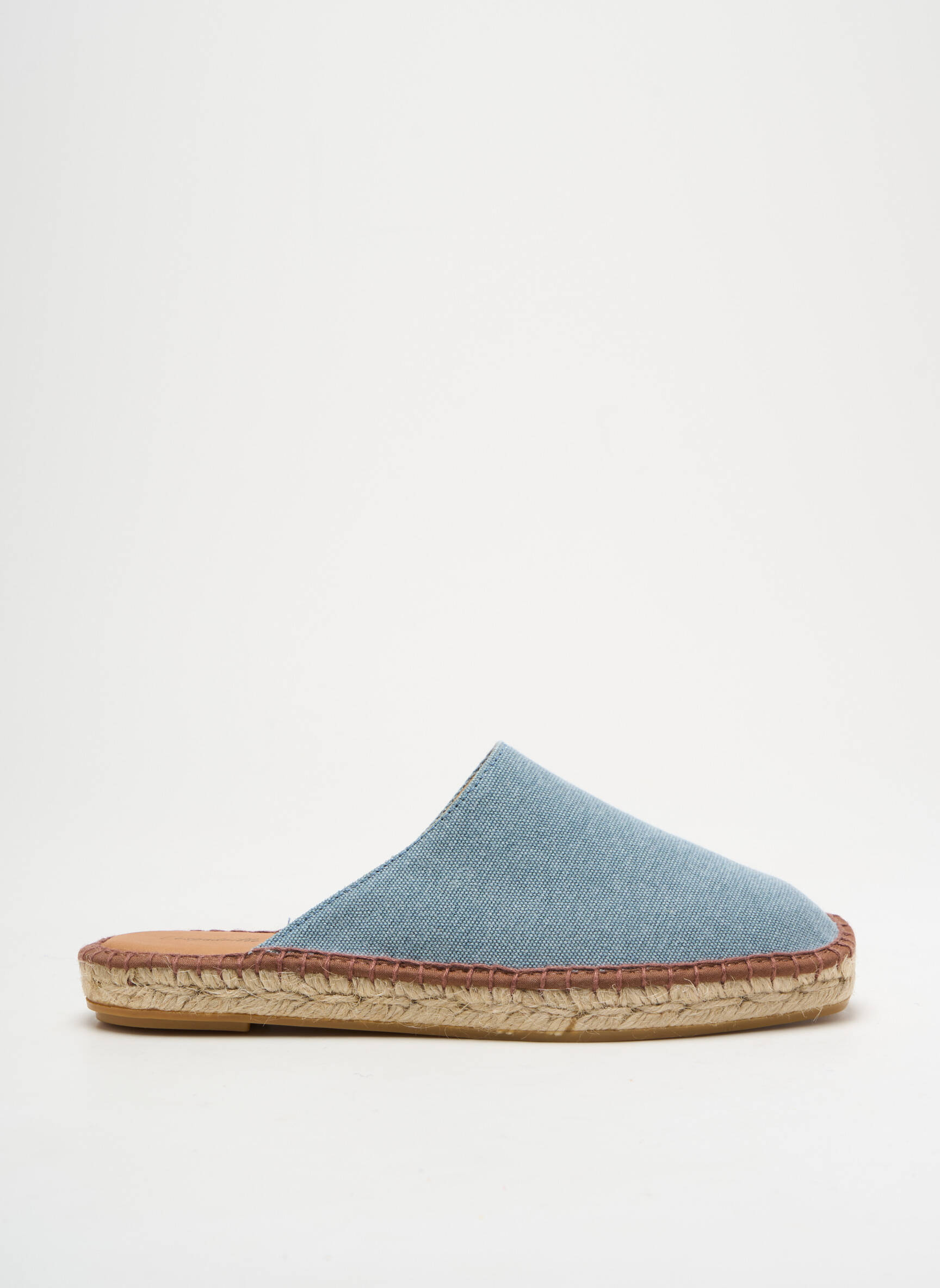 Espadrilės apvalus mygtukas plokščias kulnas iki 3 cm šviesiai mėlyna L'ESPADRILLE DE NICOLE moteris