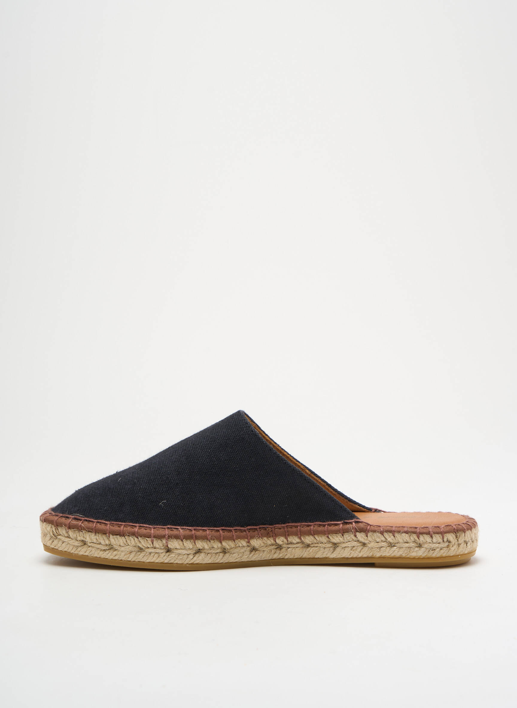 Espadrilės apvalus mygtukas plokščias kulnas iki 3 cm juodas L'ESPADRILLE DE NICOLE moteris