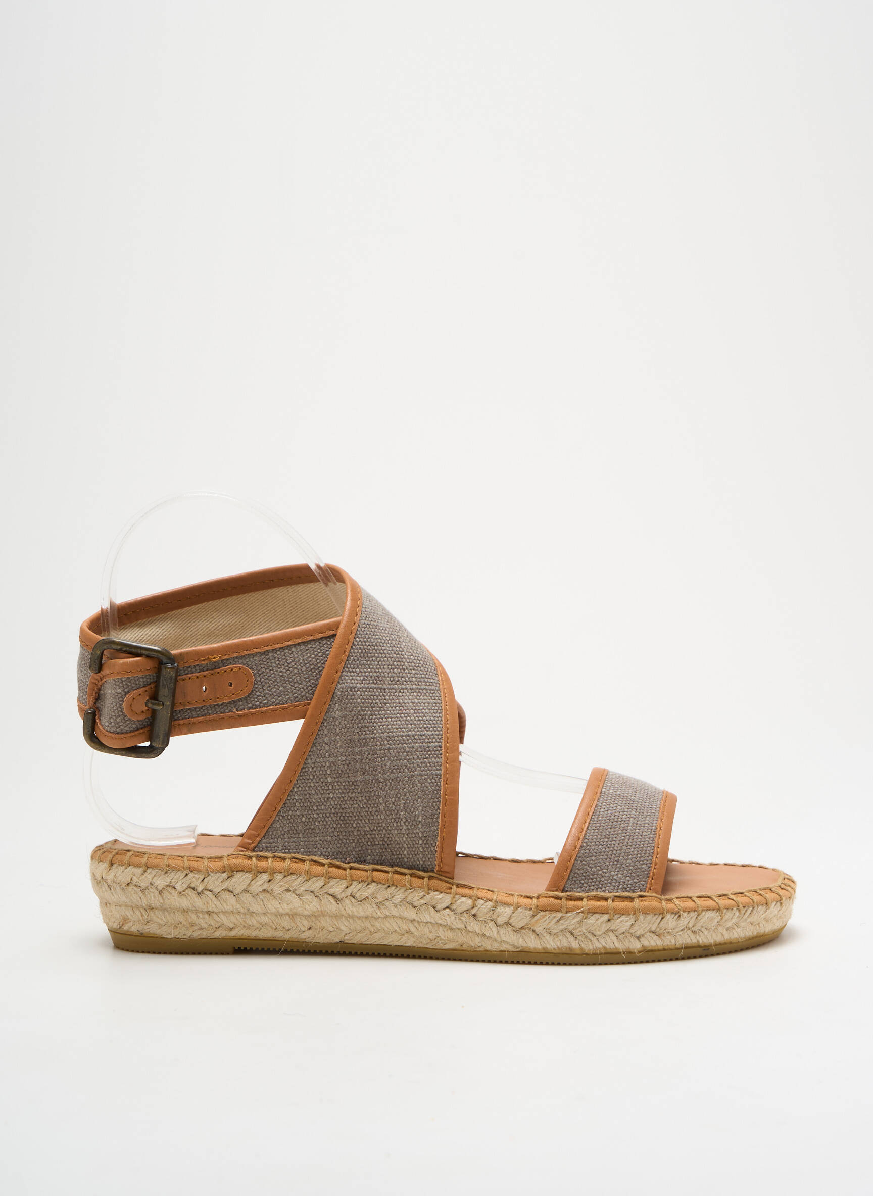Espadrilės užsegimas kilpa(s) plokščias kulnas iki 3 cm pilka L'ESPADRILLE DE NICOLE moteris