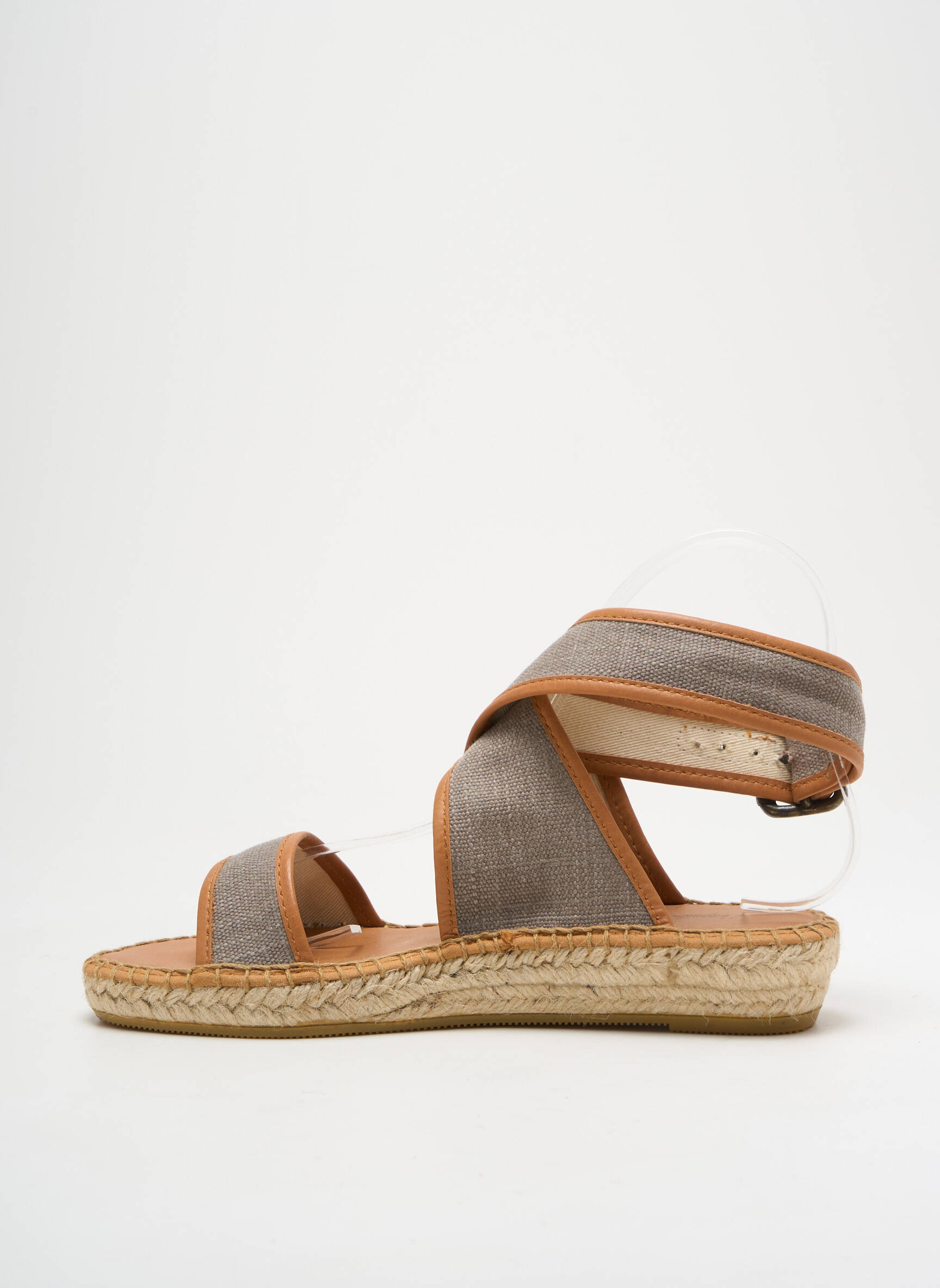 Espadrilės užsegimas kilpa(s) plokščias kulnas iki 3 cm pilka L'ESPADRILLE DE NICOLE moteris