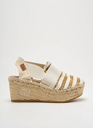 Espadrilės apvalus mygtukas kulnas nuo 4 iki 6 cm bežinis MONTANE moteris