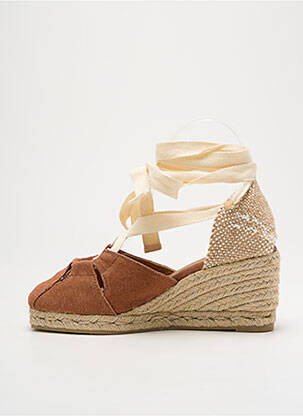 Espadrilės šnervių uždarymas kulnas nuo 4 iki 6 cm rudas CASTANER moteris
