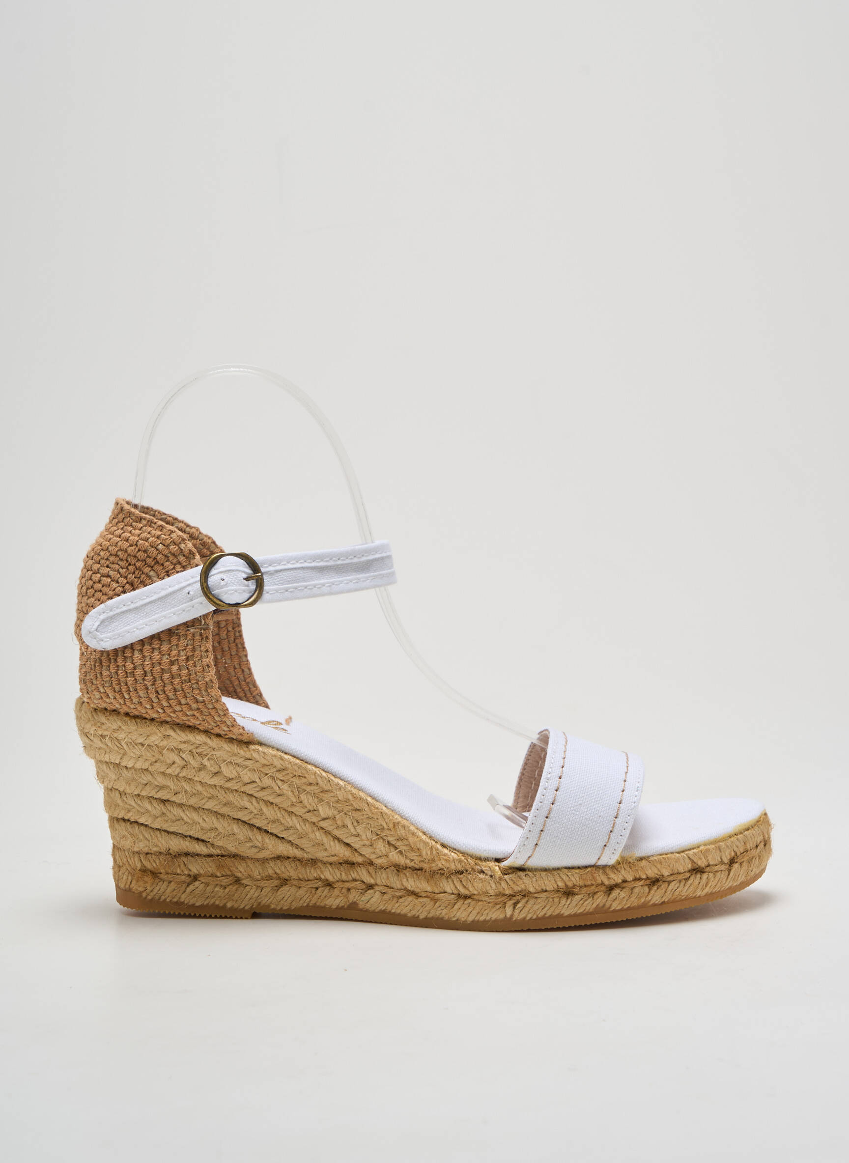 Espadrilės užsegimas kilpa(s) kulnas nuo 4 iki 6 cm baltas NICOLE moteris