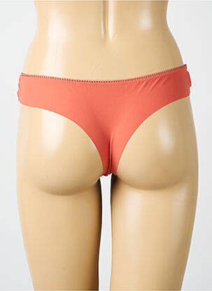 Tanga satino efektas oranžinė SIMONE PERELE moteris