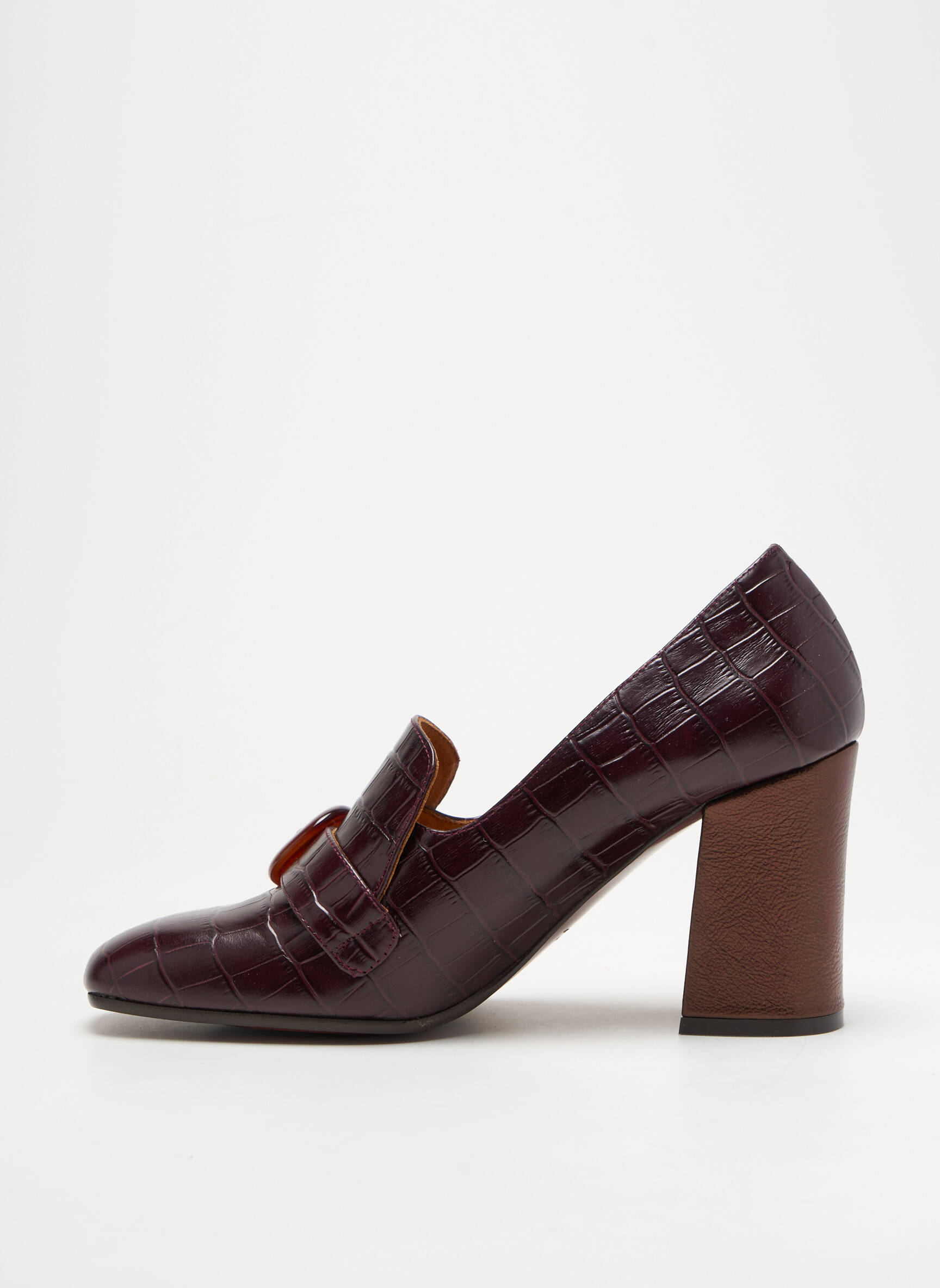 Mokasīnai satino audinys kulnas nuo 7 iki 9 cm violetinis CHIE MIHARA moteris