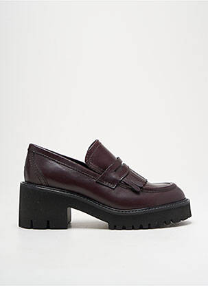 Mokasīnai satino audinys kulnas nuo 4 iki 6 cm violetinis GUGLIELMO ROTTA moteris
