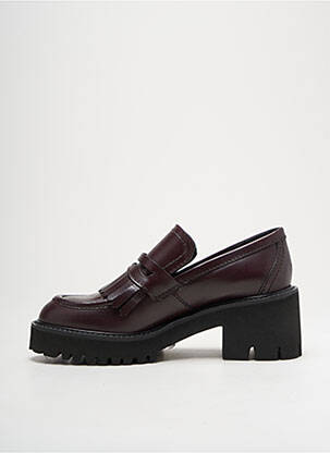 Mokasīnai satino audinys kulnas nuo 4 iki 6 cm violetinis GUGLIELMO ROTTA moteris