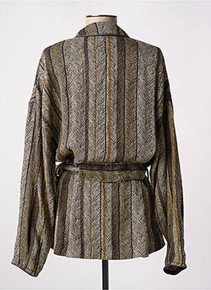 Kimono striukė ilgos rankovės rudas LOUIZON moteris