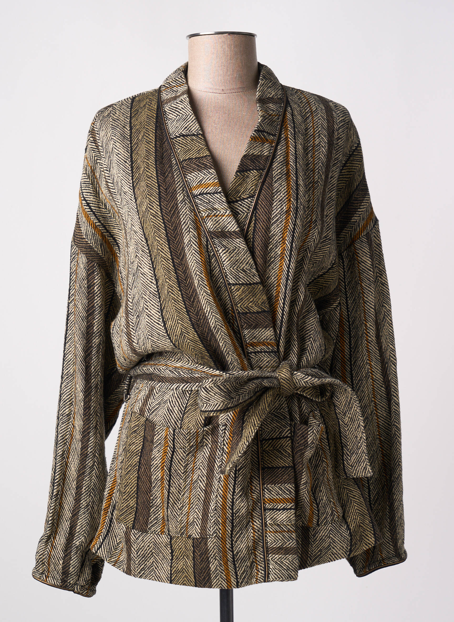 Kimono striukė col v rudas LOUIZON moteris