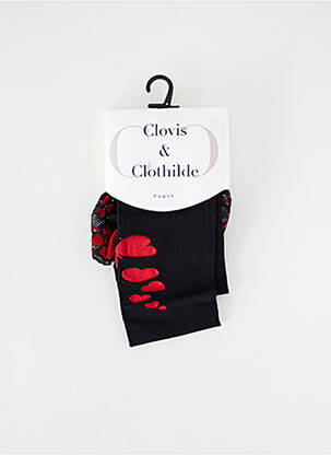 Bas fantazijos raštas juodas CLOVIS & CLOTHILDE moteris