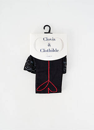 Bas fantazijos raštas juodas CLOVIS & CLOTHILDE moteris
