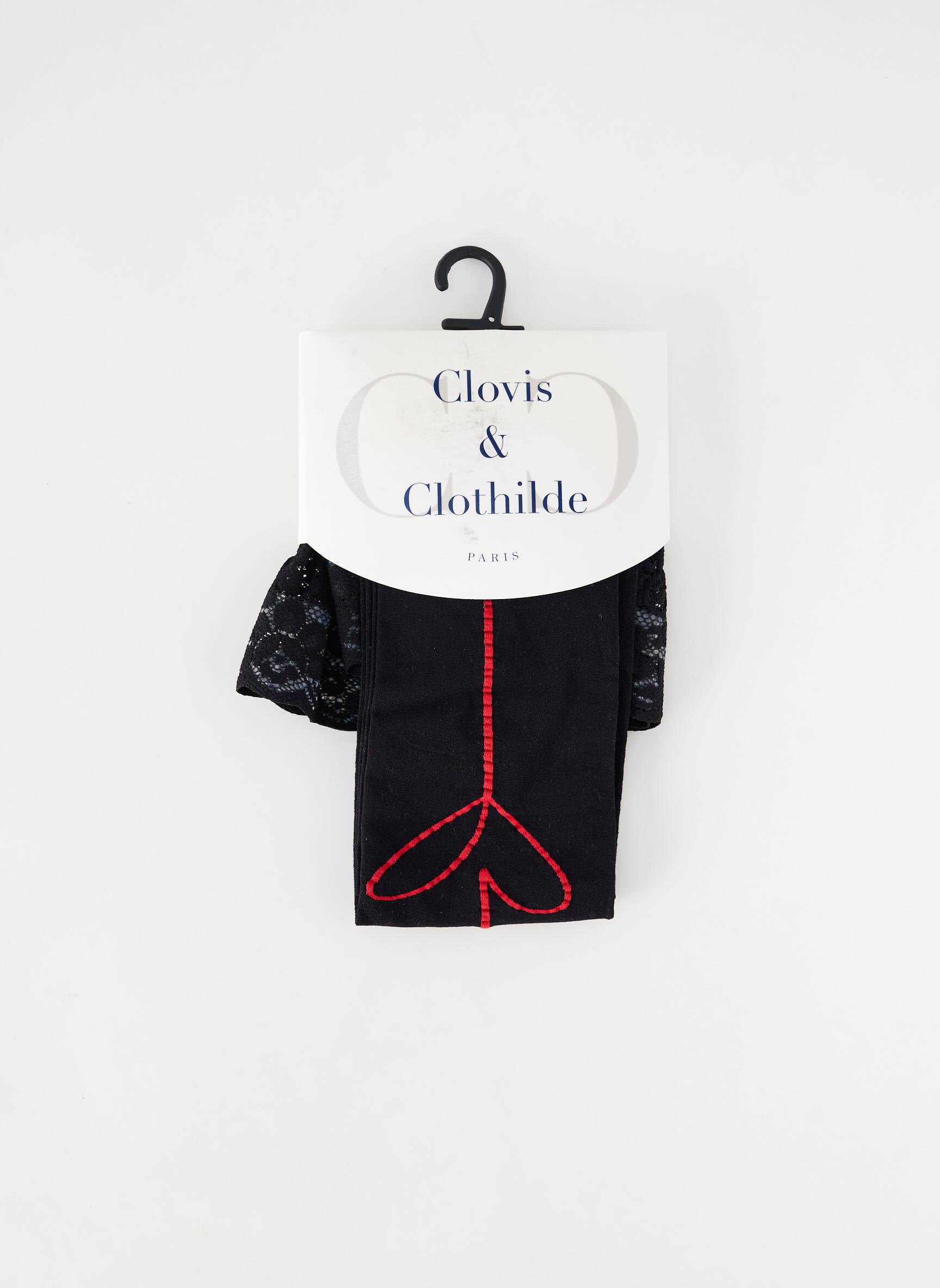 Bas fantazijos raštas juodas CLOVIS & CLOTHILDE moteris