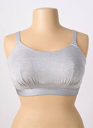 Liemenėlė be rėmo liemenėlės (moteriškos) pilka ELOMI moteris