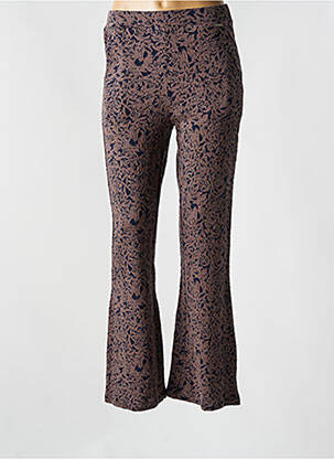 Platus džinsas tamprumas aukšta talija rudas AGATHE & LOUISE moteris