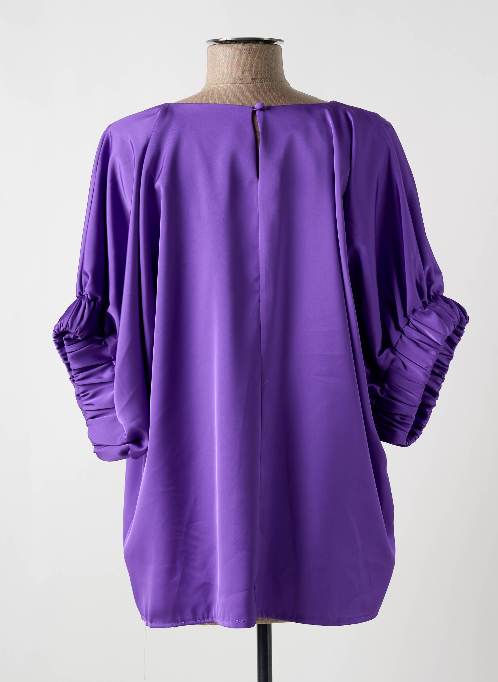 Viršūnė sklandi forma 3/4 rankovės violetinis LES ACOLYTES moteris