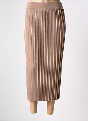 Ilgas sijonas tiesi kirpimas rudas WEEKEND MAXMARA moteris