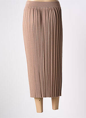 Ilgas sijonas tiesi kirpimas rudas WEEKEND MAXMARA moteris