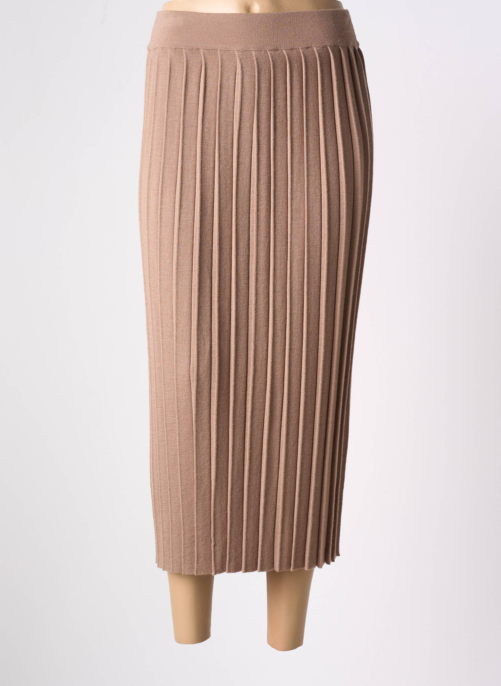 Ilgas sijonas tiesi kirpimas rudas WEEKEND MAXMARA moteris