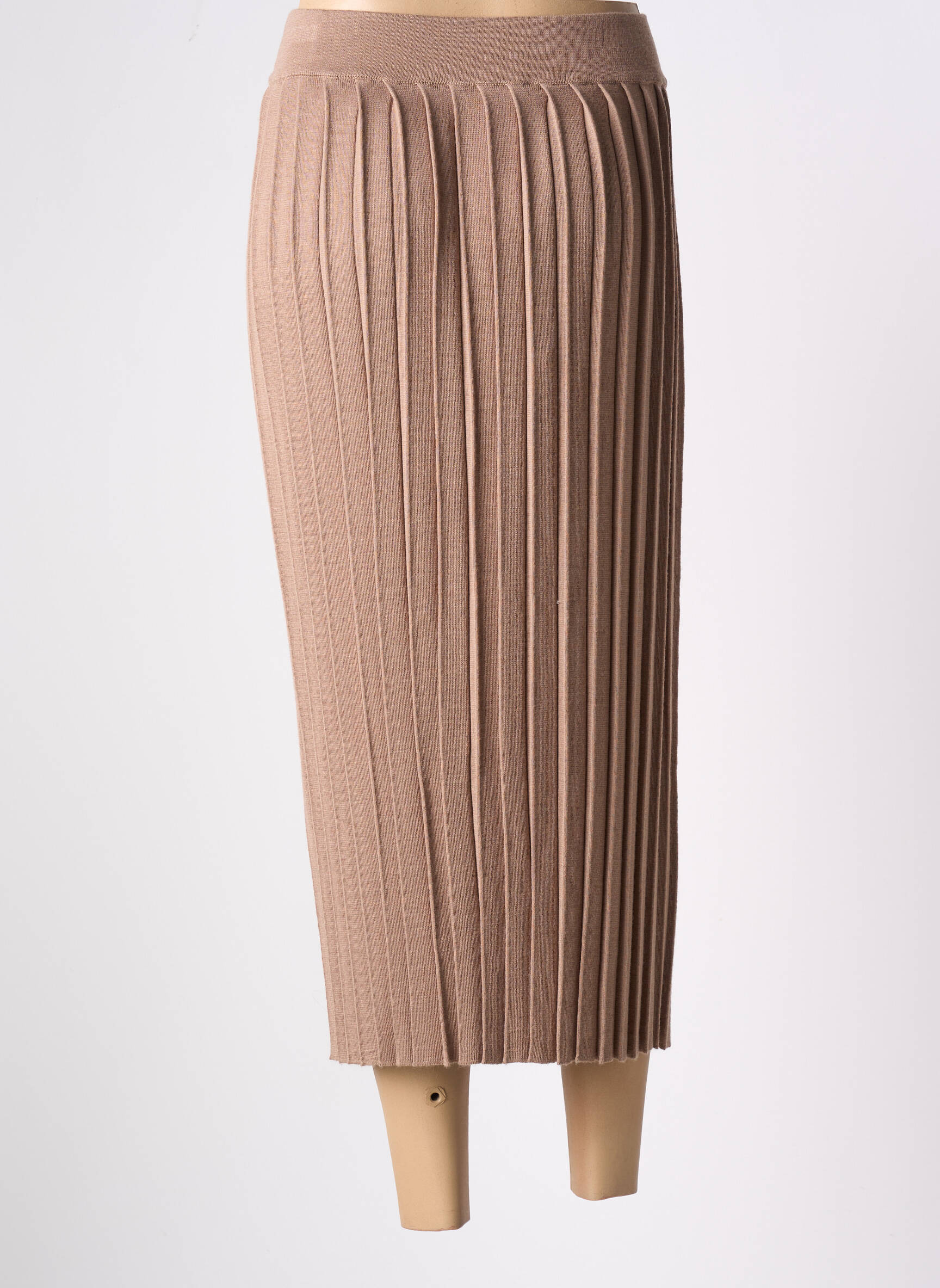 Ilgas sijonas tiesi kirpimas rudas WEEKEND MAXMARA moteris